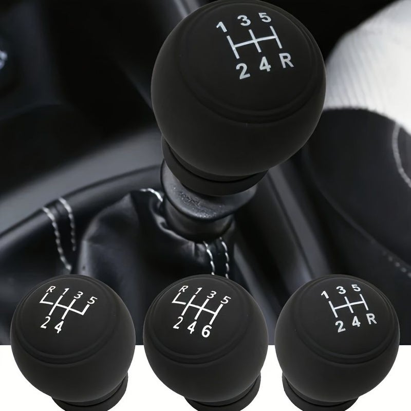 Silicone Gear Shift Knob Cover Universal Fit For Round Manual 5 Speed Car Truck SUV Interior Accessory Easy To Install Manual Transmission Gear Shift Lever Protector - Image 1