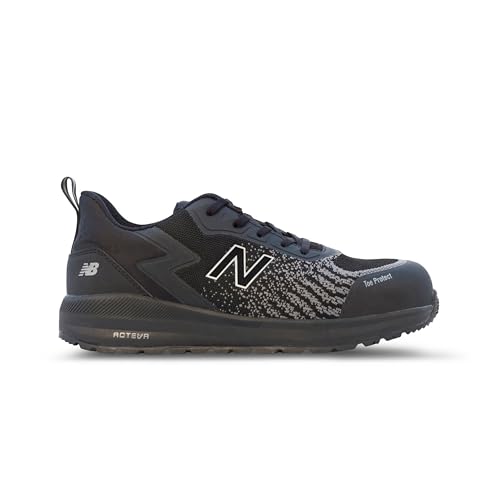 New Balance Composite Toe Safety Shoe for Men Speedware - Slip Resistant, Puncture Resistant, Electrical Hazard, Black, 10.5 Wide - Image 1