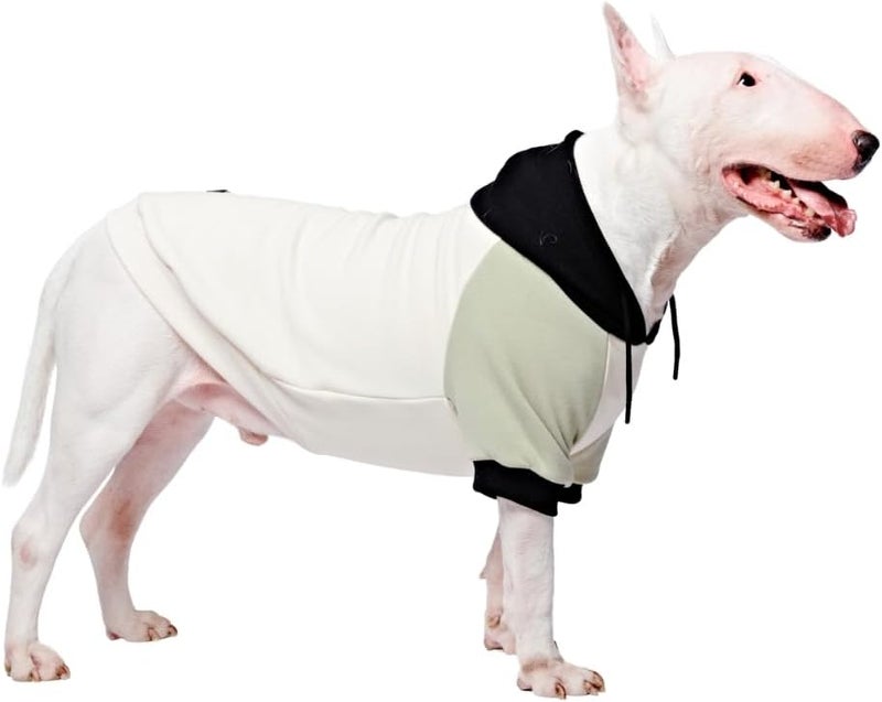Spark Paws Dog Hoodie - Premium Quality, Butter Soft, Excellent Comfort and Fit, Soothing Fleece Interior, Suitable for All Breeds - Olive Cream - 2XL - Image 1