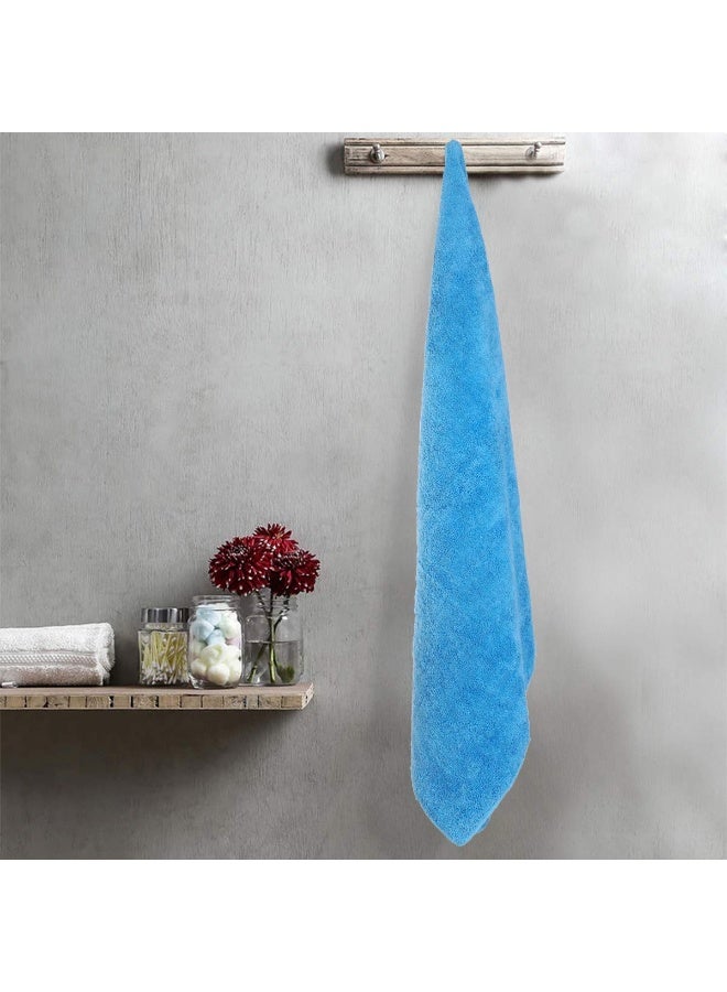 3XR Microfiber Cleaning Cloth 40x60cm, Extra Thick 550GSM Plush Towel for Car, Bike, and Home Cleaning, Ultra Absorbent Soft Drying Towel for Polishing, Dusting, Washing, and Waxing – Lint-Free & Scratch-Free Surface Care, light blue colour - Image 5