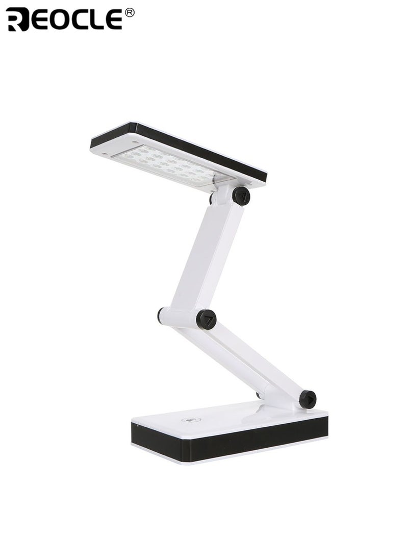 ريوكل مصباح مكتب LED قابل للطي مع حماية للعين شاحن يو إس بي سطوع قابل للتعديل بدرجتين مصباح قراءة محمول مثالي لغرف السكن المكتب المدرسة - Image 2