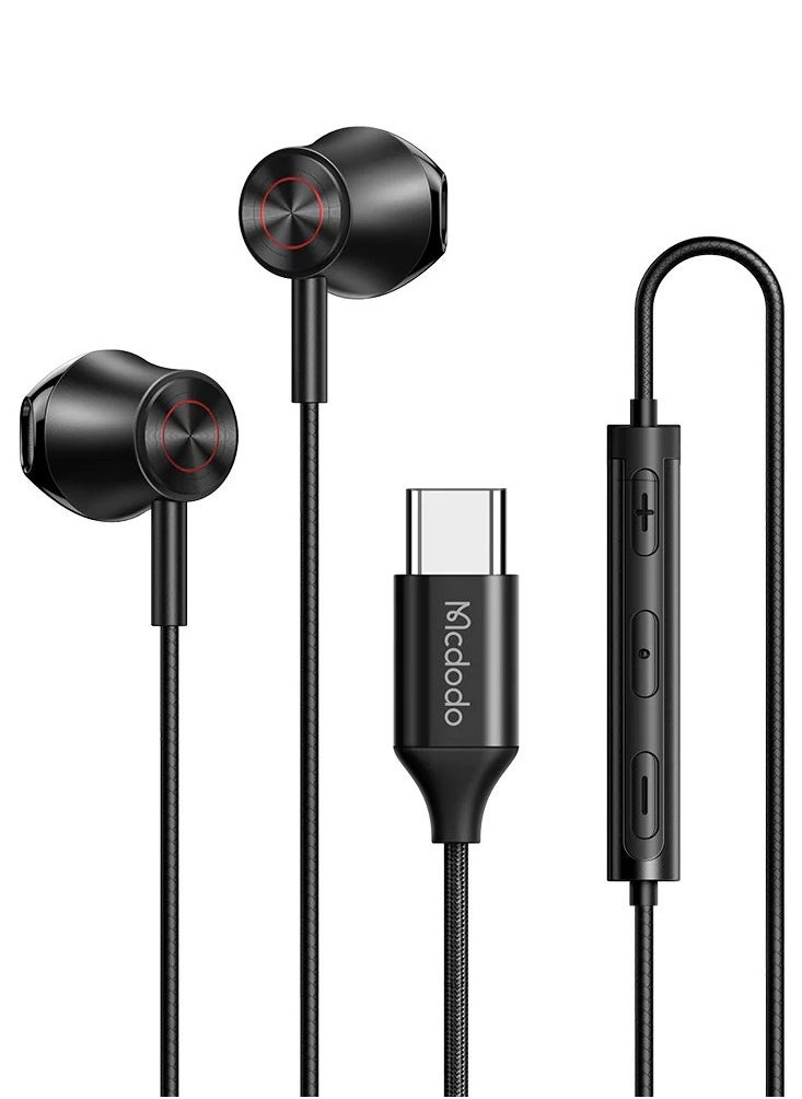Mcdodo Earphone Micro Star Series Stereo Semi-in-ear Wired for Type-C  - Image 1