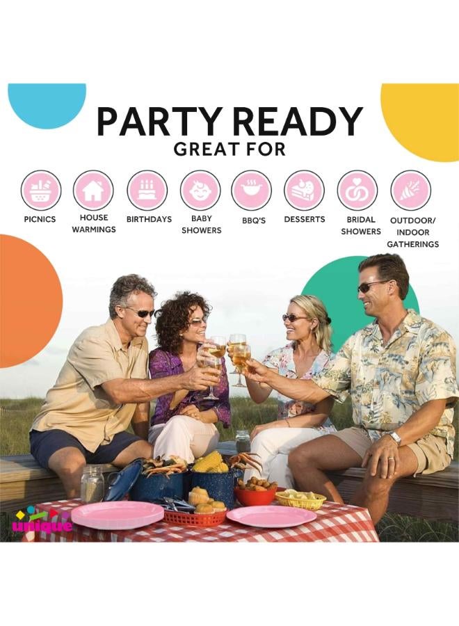 Unique Hot Pink Round Plate 9" - Image 4