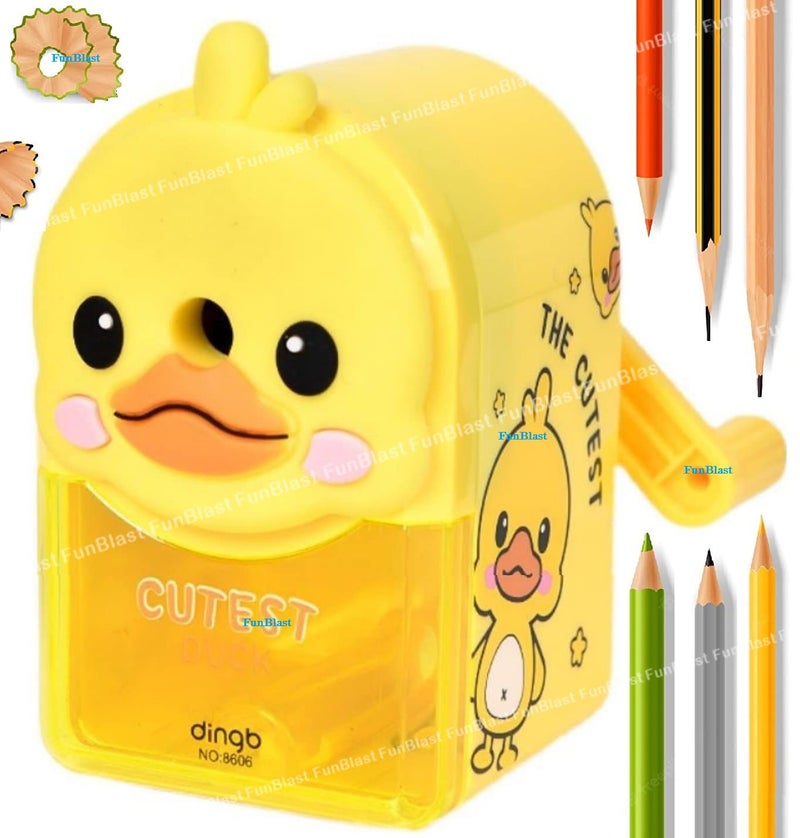 FunBlast Sharpener for Kids – Pencil Sharpener, Sharpeners for Kids Boys & Girls School Kit and Office Stationary Items, Stationary Kit, Table Sharpener Machine, Birthday Return Gift - Image 1