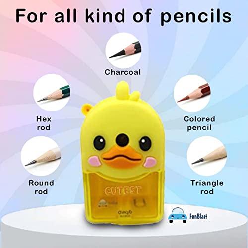 FunBlast Sharpener for Kids – Pencil Sharpener, Sharpeners for Kids Boys & Girls School Kit and Office Stationary Items, Stationary Kit, Table Sharpener Machine, Birthday Return Gift - Image 2