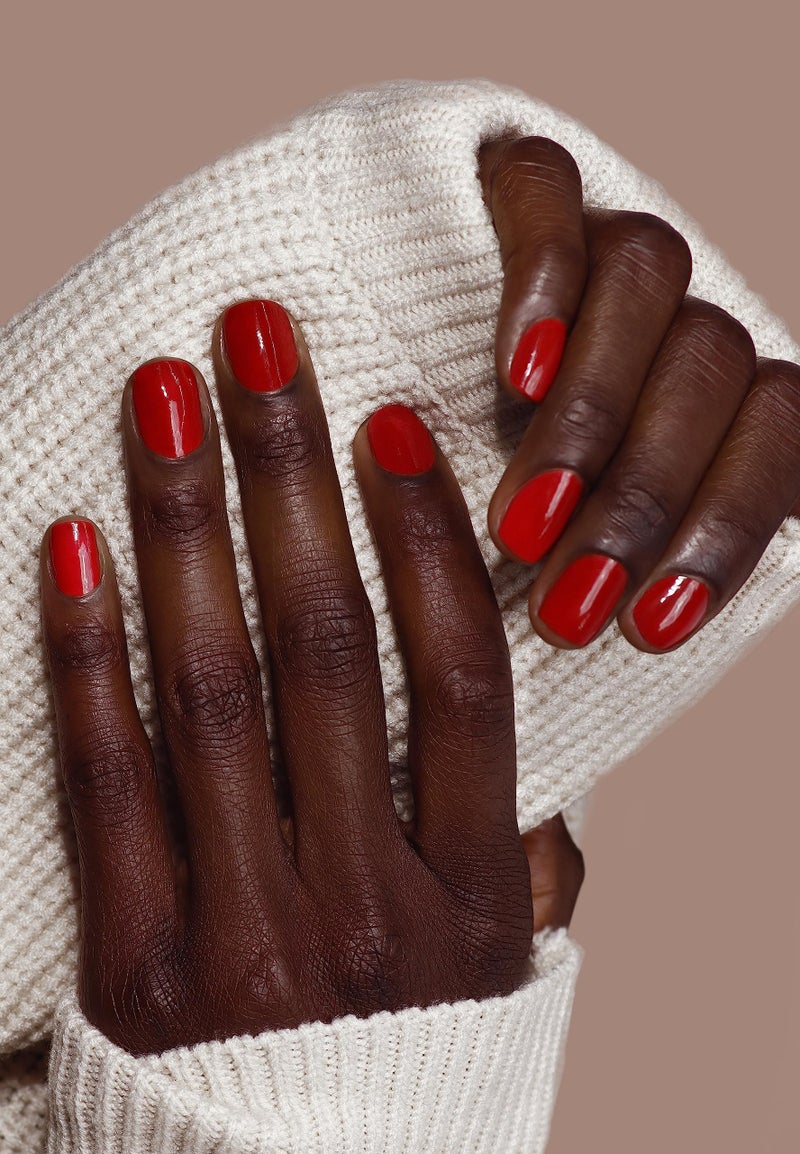 LONDONTOWN lakur Nail Polish - Chip-Resistant, Non-Toxic, Conditions & Hydrates Nails | Glossy Burgundy Red, Mull It Over, .40 fl oz - Image 3