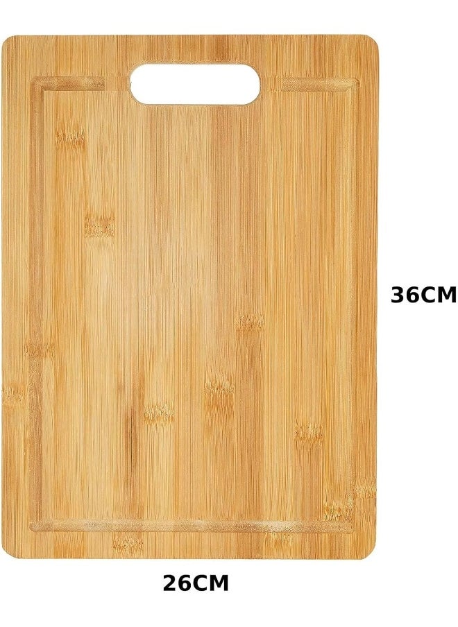 MOMENT - Bamboo Cutting Board [36 X 26Cm] Best For Meat, Vegetables And Cheese. Professional Grade For Strength And Durability. - Image 1