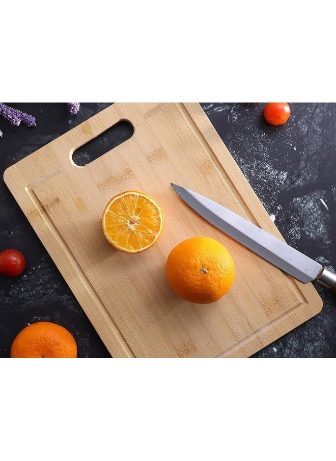 MOMENT - Bamboo Cutting Board [36 X 26Cm] Best For Meat, Vegetables And Cheese. Professional Grade For Strength And Durability. - Image 1