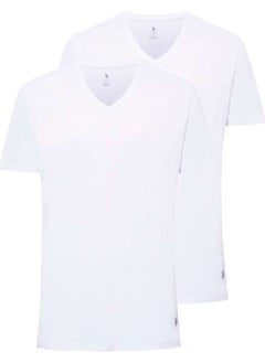 U.S. Polo Assn. BASE. Polo Assn. Men's White 2-Piece T-shirt 80199  - Image 1
