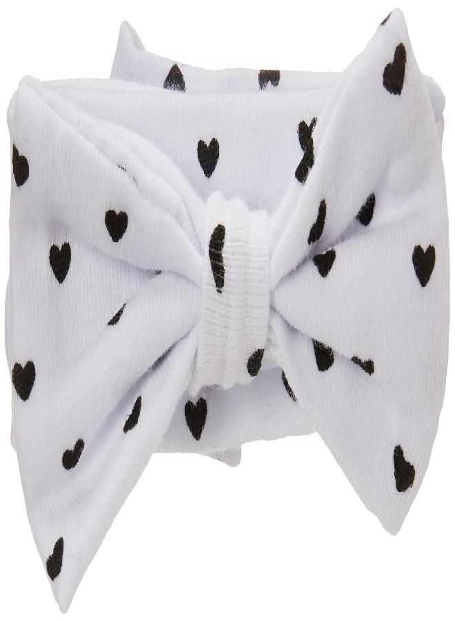 hudson baby Hudson Baby Infant Girl Headband and Socks Giftset Heart, One Size - Image 3