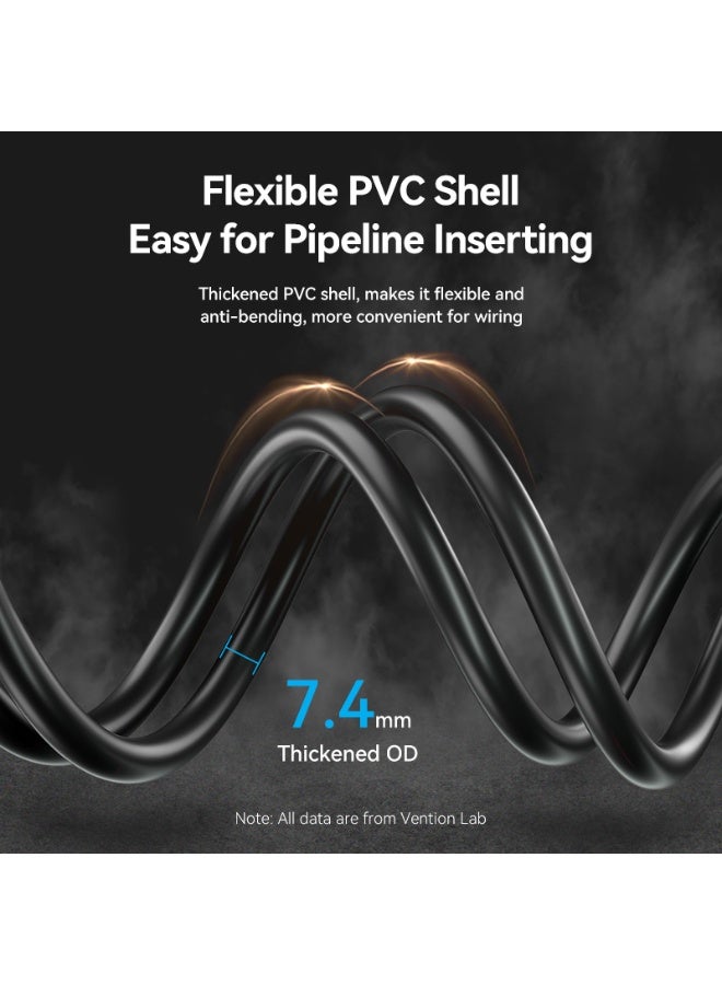 VENTION 4K HDMI Extension Cable HD PVC Type Black Model - Image 4