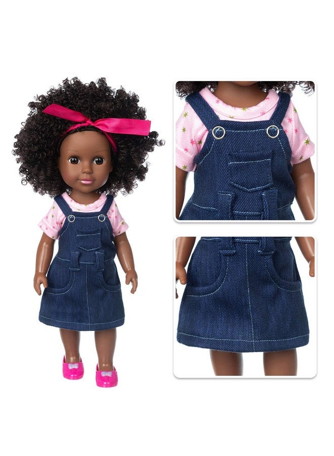 Ecore Fun Black Doll 14.5 Inch Baby Girl Doll and Clothes Set African Washable Realistic Silicone Girl Dolls -Best Gift for Girls… - Image 4