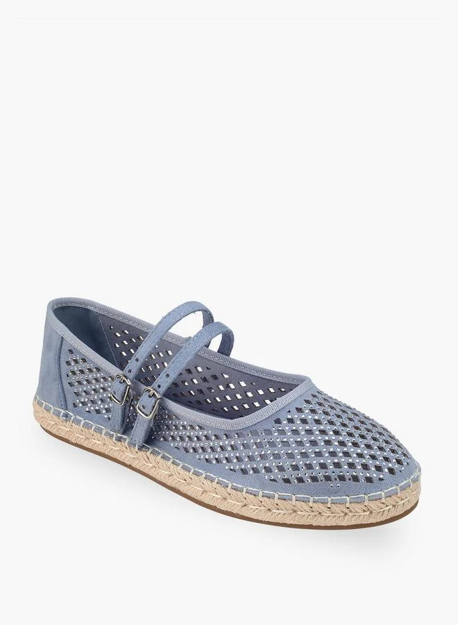 ببرمنة Women Embellished Espadrille Mary Jane Shoes