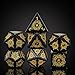 UDIXI Gemstone DND Dice Set 7PCS Obsidian Stone Dice Set DD with Gift Case for Role Playing Game and Tabletop Game - Image 2