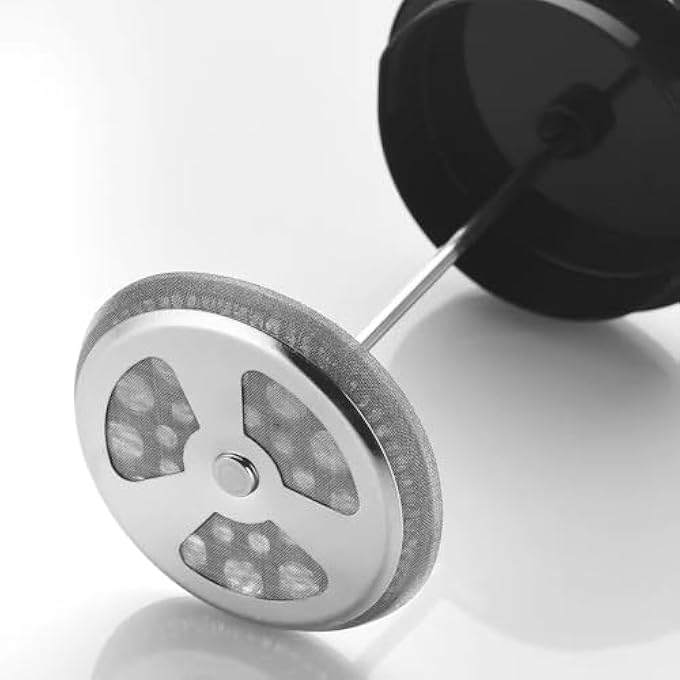 تيلاند ماكينة صنع القهوة بمكبس من زجاج البورسليكات، ماكينة تحضير قهوة ذات جدار واحد مقاومة للحرارة، وعاء قهوة بارد، 4 أكواب للمطبخ والهدايا، آمنة للاستخدام في غسالة الأطباق، سعة 800 مل - Image 3