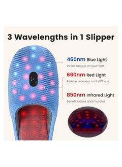 Generic Rechargeable Red & Blue Light Therapy Device for Feet, 460NM, 660NM & 850NM with Pulse Mode for Enhanced Foot Health and Pain Relief at Home.  - Image 3