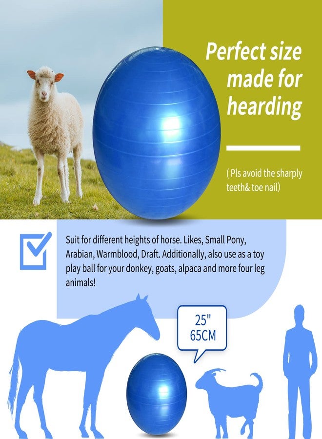 RideFound 17 Inch Horse Play Balls Anti-Burst Herding Ball for Horse Mega Equine Ball for Play Training Horses Soccer Balls - Image 5