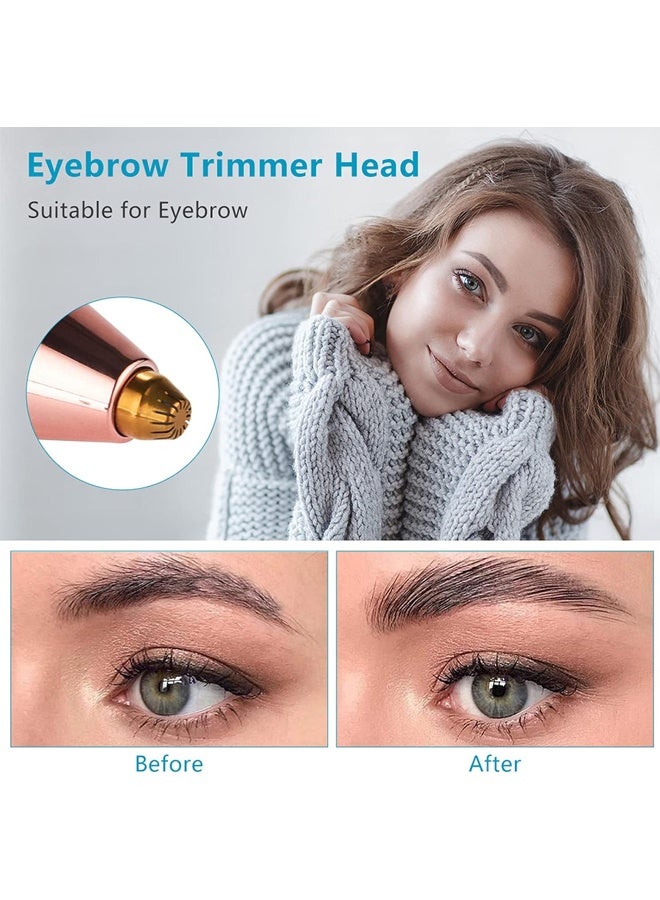 بولوز إزالة شعر الوجه للنساء، الأنف الشعر مقطع القابلة لإعادة الشحن 2-1 الحاجب حلاقة المحمولة الحلاقة الكهربائية آلام إزالة الشعر الجهاز للوجه الأنف الخوخ فوز الجسم اللحية الشفاه الذكنة إزالة الشعر الإناث - Image 4