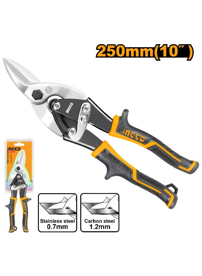 إنجكو مقص صاج احترافي إنجكو HTSN0110L – قص يسار، فولاذ كروم فاناديوم، مقبض مانع للانزلاق، أداة قوية لقص المعادن - Image 2