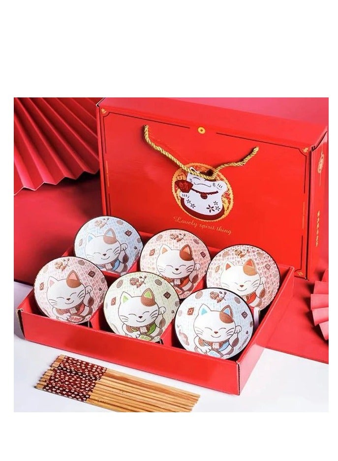 طقم بولات بورسلين 6 قطع, مقاس 10 سم - بوله بورسلين 10 سم - Image 1