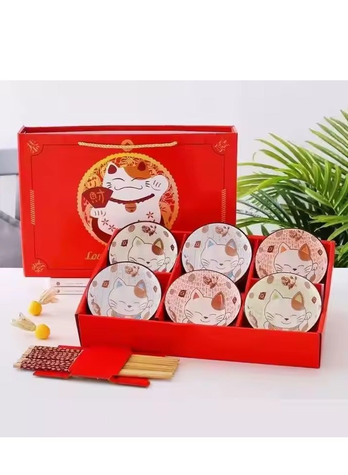 طقم بولات بورسلين 6 قطع, مقاس 10 سم - بوله بورسلين 10 سم - Image 2