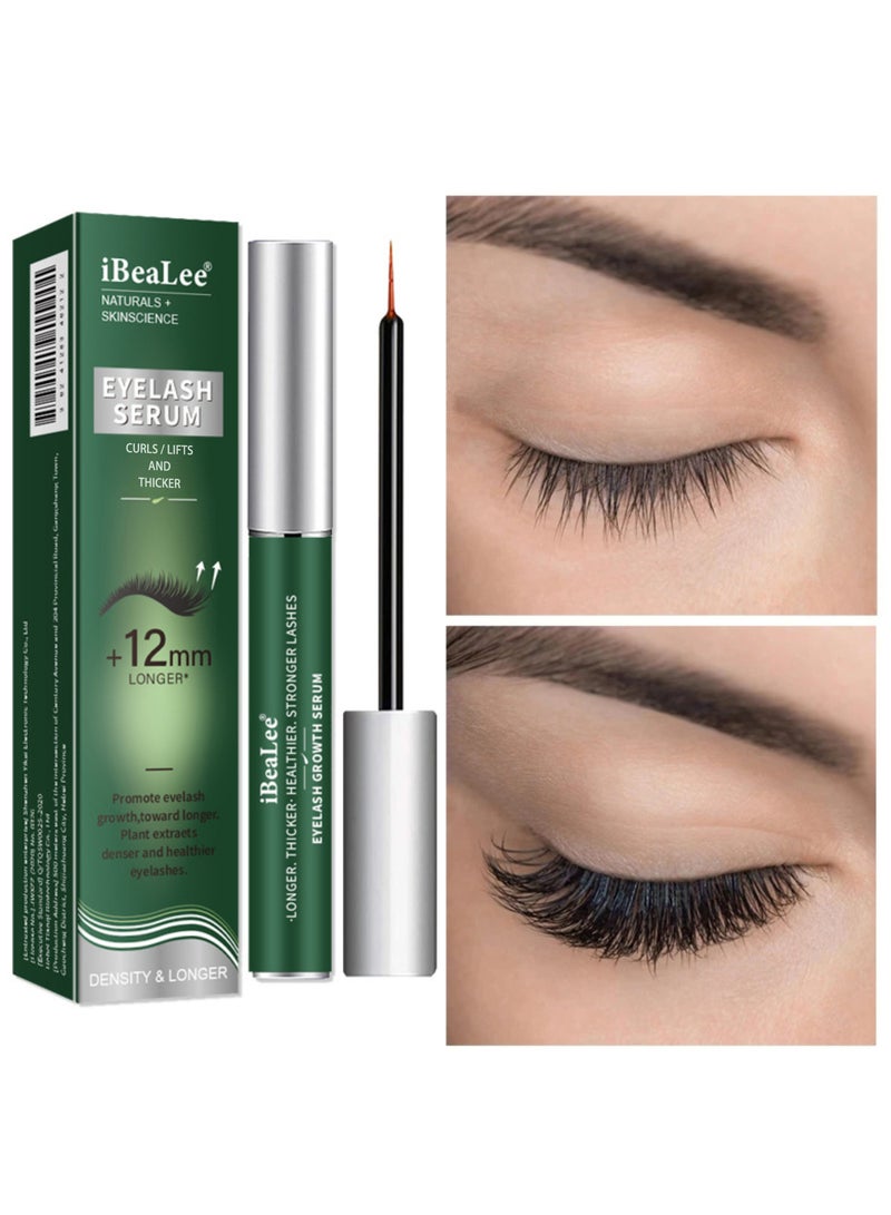  iBealee سيروم مغذي للرموش - مكونات طبيعية، سيروم مُعزز لنمو الرموش، مستخلص نباتي، سيروم لنمو الرموش للحصول على رموش أطول وأكثر كثافة وصحة 8 مل - Image 1