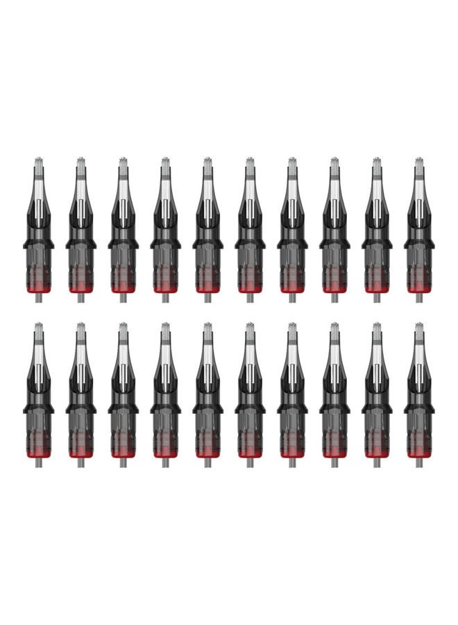 20-Piece Tattoo Cartridge Needle Black - Image 1