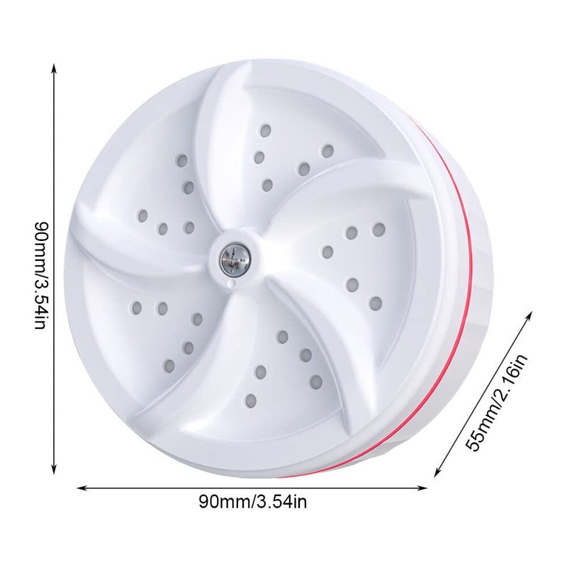 AVCXEC Ultrasonic Mini Washing Machine, Portable Mobile Washing Machine with Switch, Multifunctional Ultrasonic Turbine with USB for Motorhomes, Dormitories, Home, Travel, Camping - Image 2