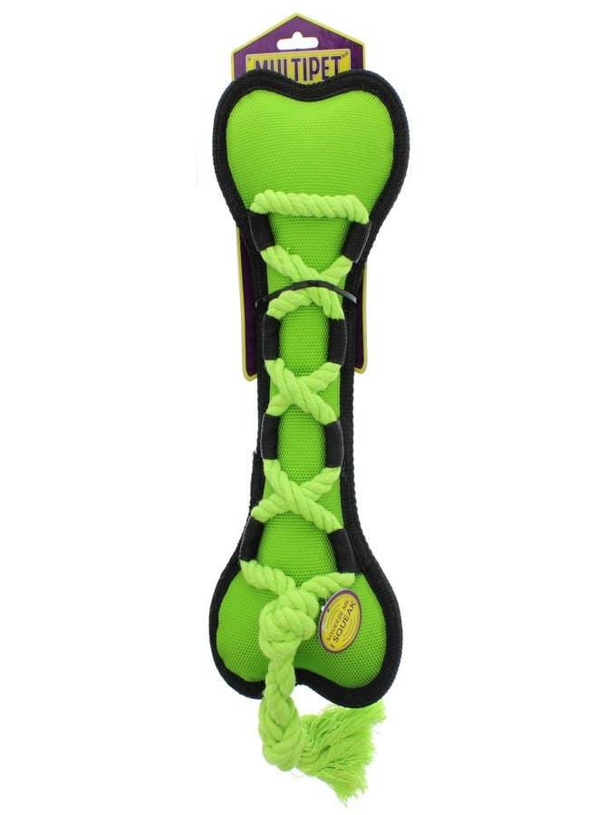 Multipet Cross-Ropes Bone Tough Dog Toy, 11.5"
