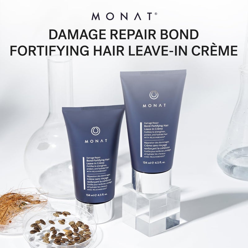 MONAT Damage Repair Bond-Fortifying Hair CrÃ¨me â€“ Leave-in CrÃ¨me Conditioner Refreshing Neroli and Orange Flower Fragrance â€“ Enhances Shine and Texture â€“ No Frizz in Humid Conditions - Image 4