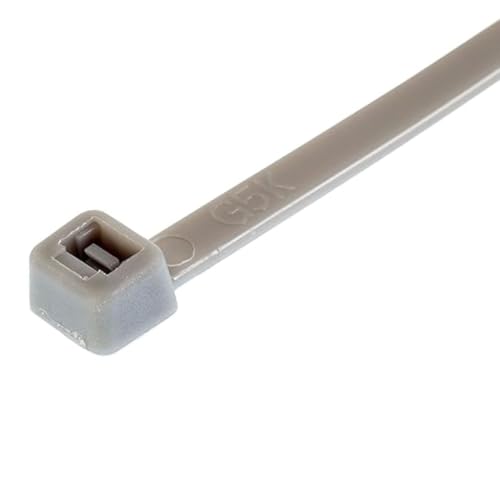 GTSE 12 Inch Silver/Gray Zip Ties, 100 Pack, 50lb Strength, UV Resistant Long Nylon Grey Cable Ties, Self-Locking 12" Tie Wraps - Image 2