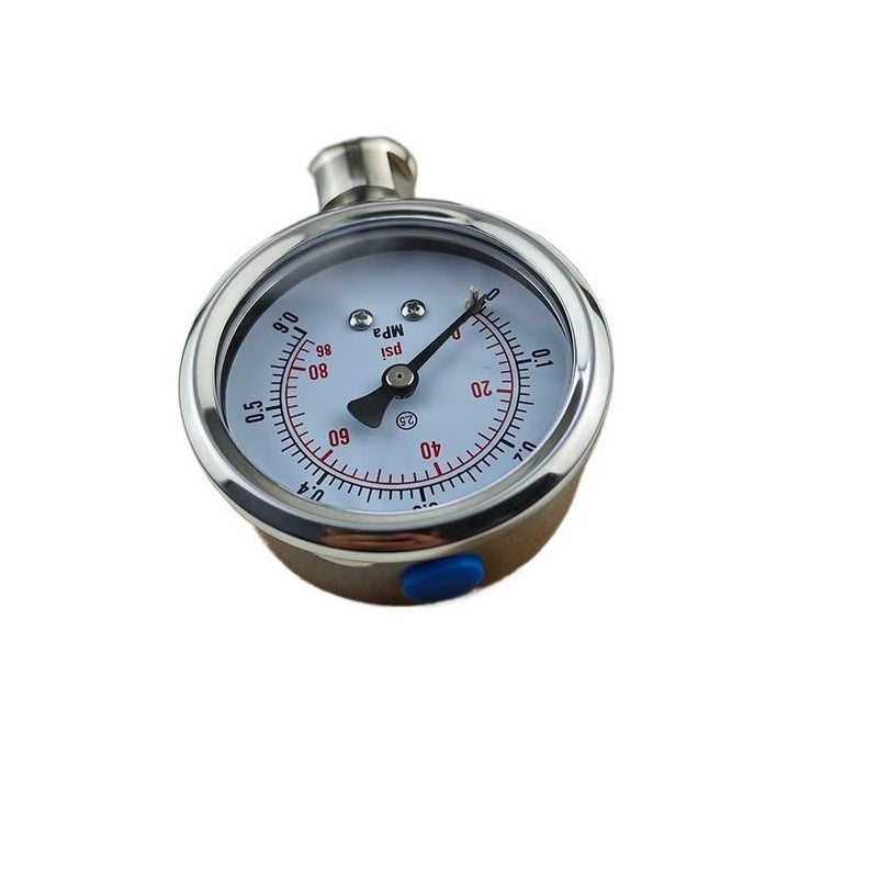 1.5 Inch Tri Clamp Pressure Gauge 0 0.1MPa SS304 Stainless Steel Body SS316 Fitting - Image 5