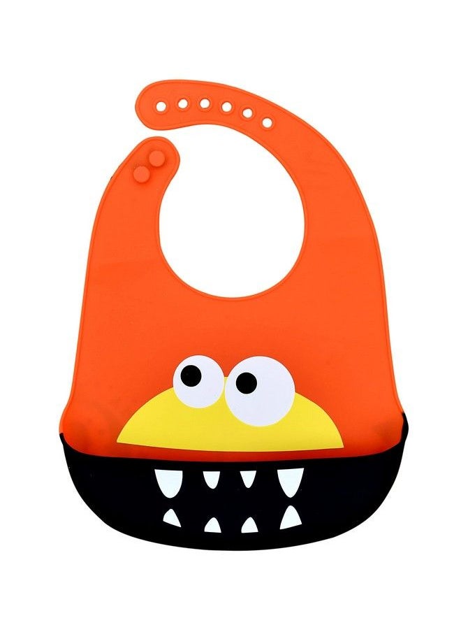 The Little Lookers - Silicone Feeding Bib For Baby With Adjustable Strap Waterproof Easy Stain Proof ; 100% Bpa Free (0 3 Years) (Pack Of 1) - Image 1