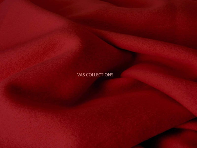 VAS COLLECTIONS VAS COLLECTION 300 TC All Season Solid/Plain Lightweight Polar Fleece Single Bed Blanket (152 x 230 cm, Maroon & Red) - Image 3