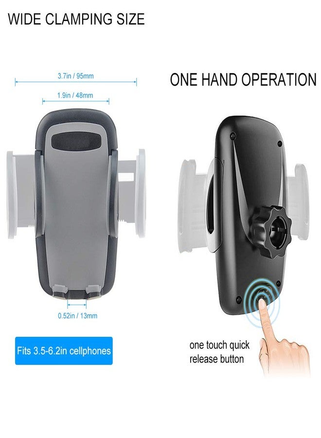 Kolasels Dual Phone Holder for Car, Phone Mount for Truck Windshield/Dashboard Compatible with iPhone 11/Xs/Xr/X/8 Plus/8/7/6, Samsung Note 10+/10/9/8/7, HTC, LG and More 3.5-6.5 inch Cell Phone - Image 3
