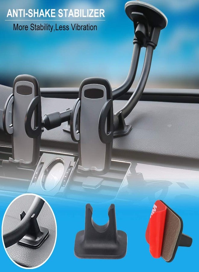Kolasels Dual Phone Holder for Car, Phone Mount for Truck Windshield/Dashboard Compatible with iPhone 11/Xs/Xr/X/8 Plus/8/7/6, Samsung Note 10+/10/9/8/7, HTC, LG and More 3.5-6.5 inch Cell Phone - Image 2