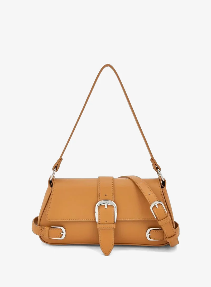 سيليست Buckle Detail Crossbody Bag With Magnetic Flap Closure