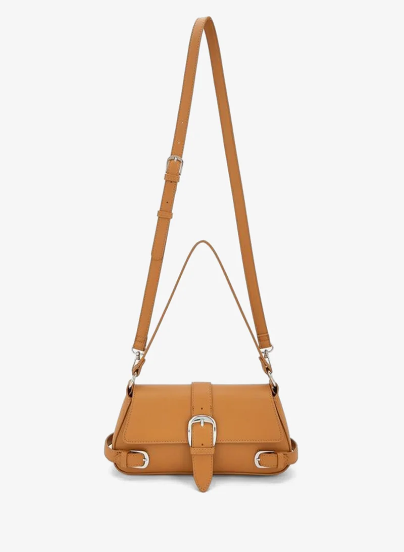 سيليست Buckle Detail Crossbody Bag With Magnetic Flap Closure