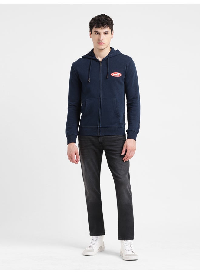 Levi's Men's Solid Blue Hooded Sweatshirt  - Image 1
