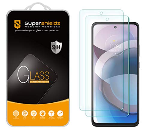 Supershieldz 2 Pack Designed for Motorola One 5G Ace One 5G UW Ace Tempered Glass Screen Protector Anti Scratch Bubble Free - Image 1