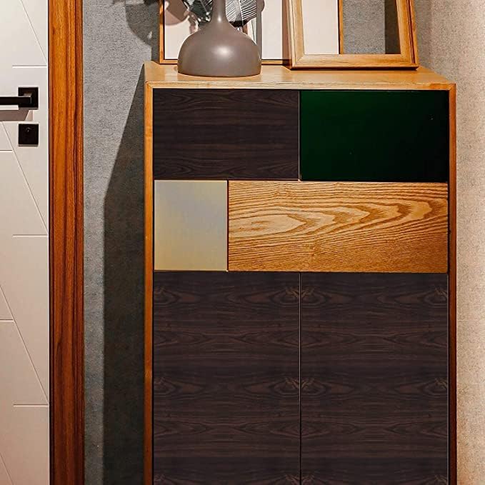 SUNBIRD Wood Wallpaper for Furniture, Almirah, Table Top, Wardrobe, Cupboard Decal Door Kitchen Wall Paper Sticker DIY PVC Self Liner Self Adhesive (Black Walnut, 30 x 127 cm) - Image 5