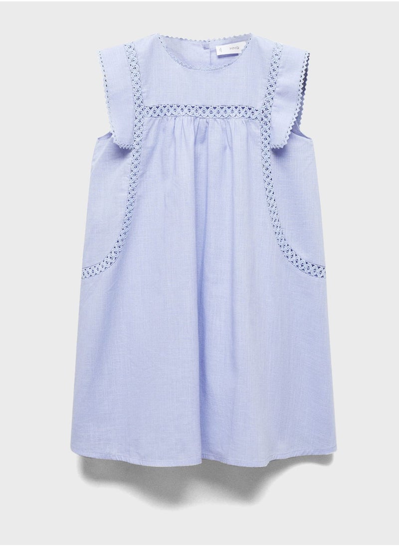 MANGO - Kids Openwork Dress - Image 1