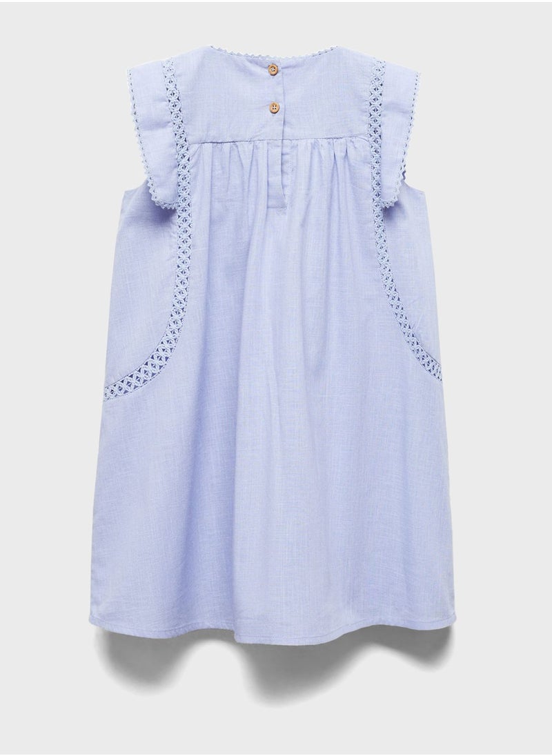 MANGO - Kids Openwork Dress - Image 1