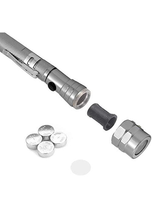 Burmy Burmy Magnetized Head Base Telescoping Flashlight Magnetic Pick Up Tool Lamp 360 Flexible Extendible Head 3 LED Torch with Scratch Resistant Diamond Body  - Image 5