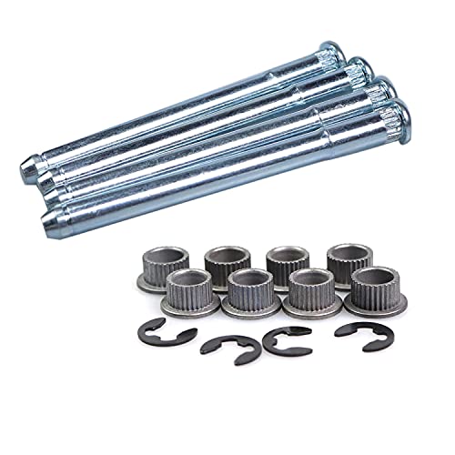 YMHHefy Door Hinge Pin and Bushing Repair Kits Compatible with 1988-2002 Chevy GMC C1500 C2500 K1500 K2500 K3500 Suburban Tahoe Jimmy Yukon (4 pins 2 Door) 15685040 15562609 - Image 1