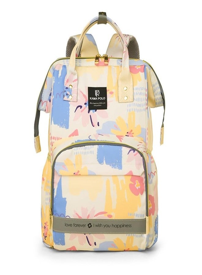 Winnies Diaper Bag Backpack for Moms – Printed Waterproof Maternity Baby Bag with Multiple Pockets | Travel & Hospital Use - Image 1