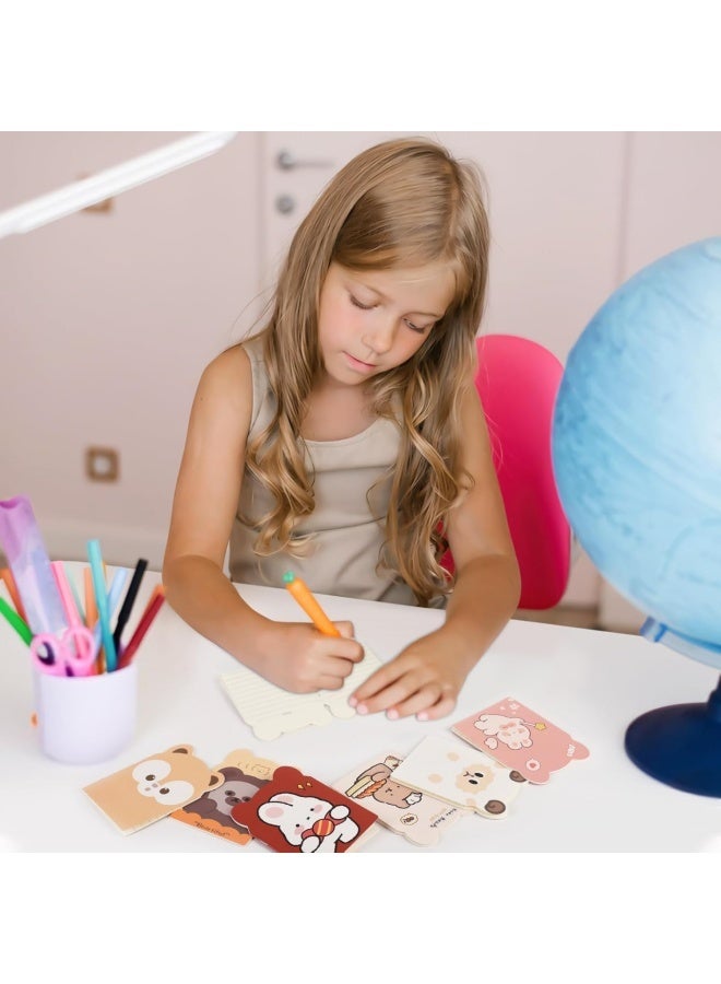 20 pcs mini notebooks, suitable for school use, mini cute animal notebooks, mini notebooks, suitable for Christmas office classroom prizes, college ruled pages (Random styles cartoon animals) - Image 4