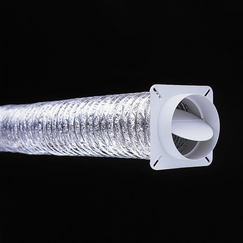 Deflecto حاجز تدفق الهواء من بلاستيك ديفليكتو لفتحة مجفف، 4" قطر، أبيض (BD04) - Image 3