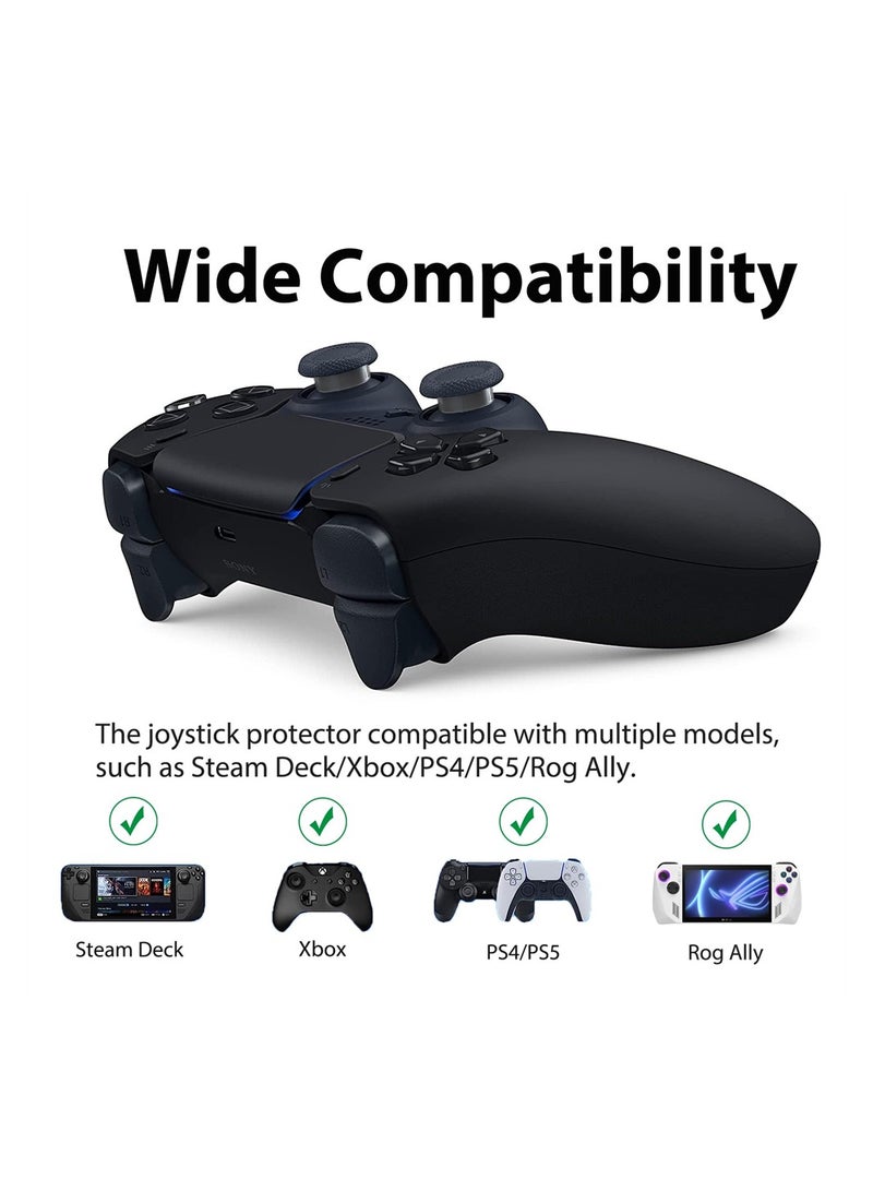 SYOSI Compatible with Steam Deck Joystick Protectors, 20 Pack Invisible Elastic Clear TPU Anti-Wear Protector Ring for Steam Deck/Xbox / PS4 / PS5 / Rog Ally Joystick Accessories - Image 2