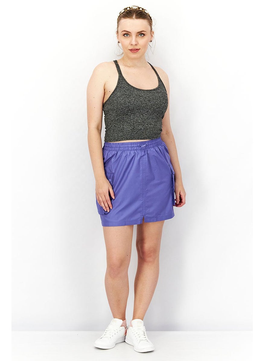 PUMA Women Sportswear Fit Front Pocket Skirt, Indigo  - Image 2